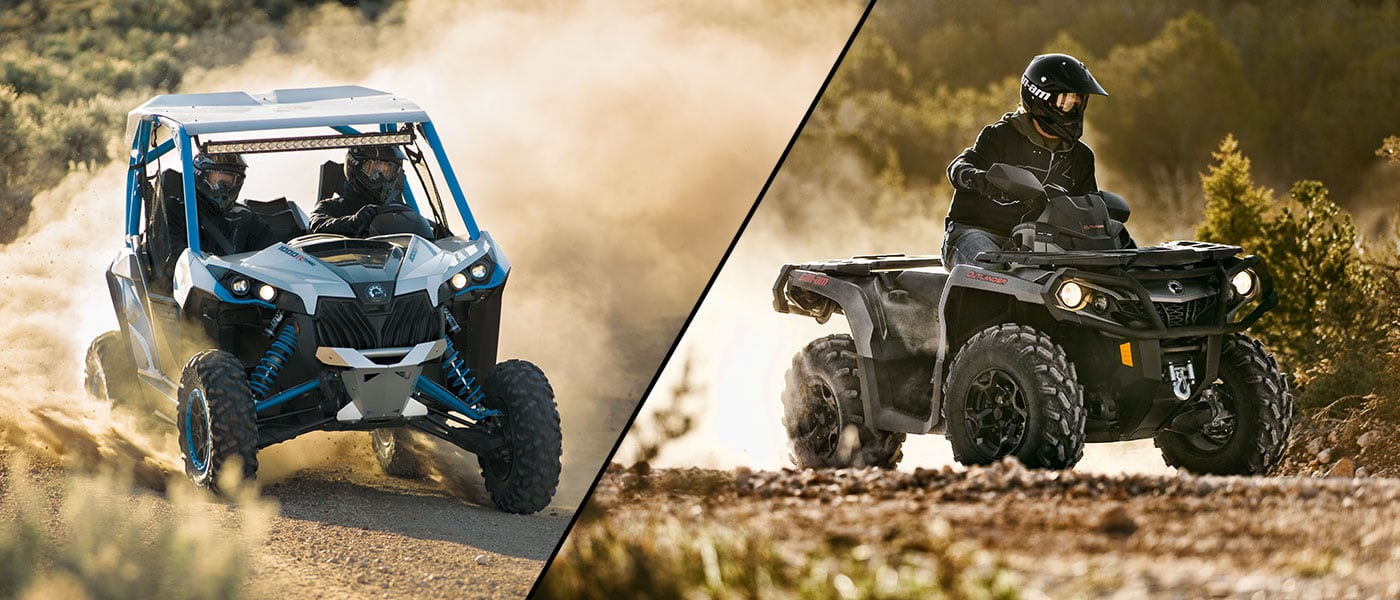 Can Am Side by Side /  Two Up ATV Comparison